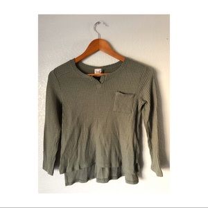 Paper Crane long sleeve crop